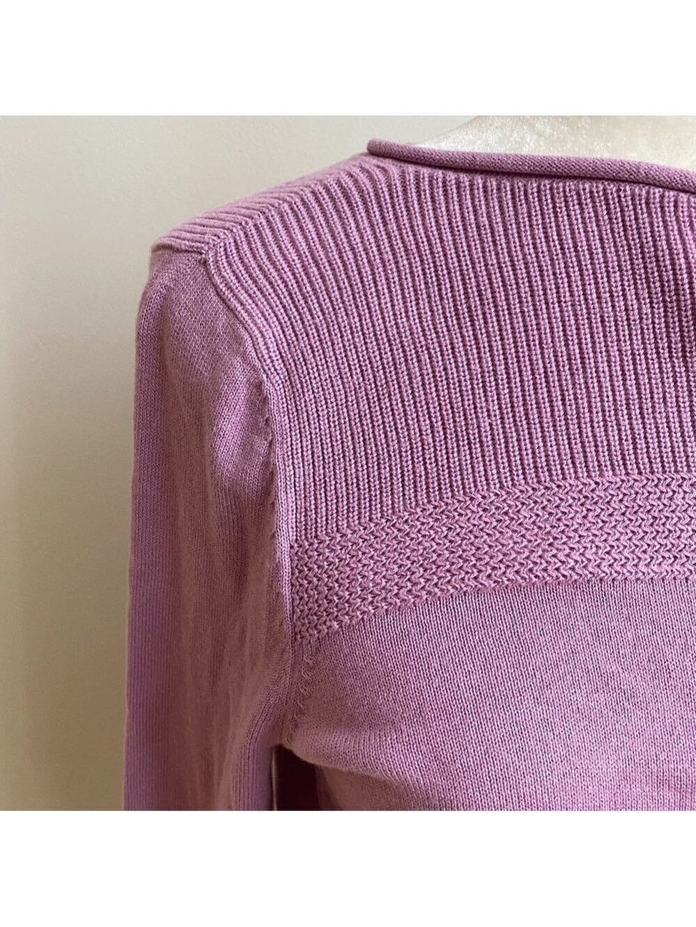 CASLON BNWT Bishop Sleeve Sweater Xsmall Lavender - Picture 4 of 10